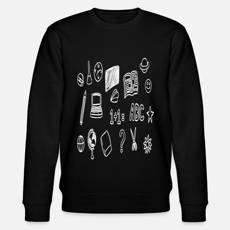 Schulbeginn Geschenk - Stanley/Stella Unisex Bio-Sweatshirt CHANGER  - Schwarz