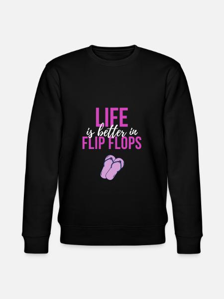 Flip Flops Leben - Stanley/Stella Unisex Bio-Sweatshirt CHANGER - Schwarz