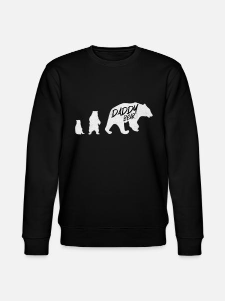 Daddy Bear - Stanley/Stella CHANGER Unisex Organic Sweatshirt - black