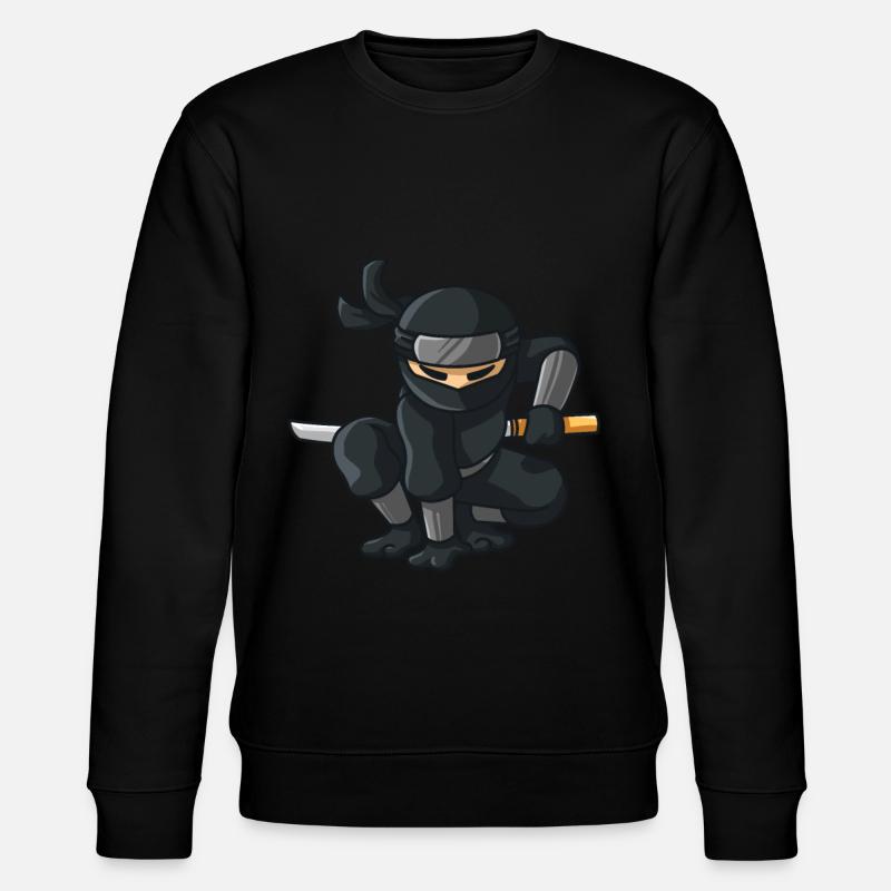 Ninja avec katana - Sweat bio CHANGER Stanley/Stella Unisexe - noir