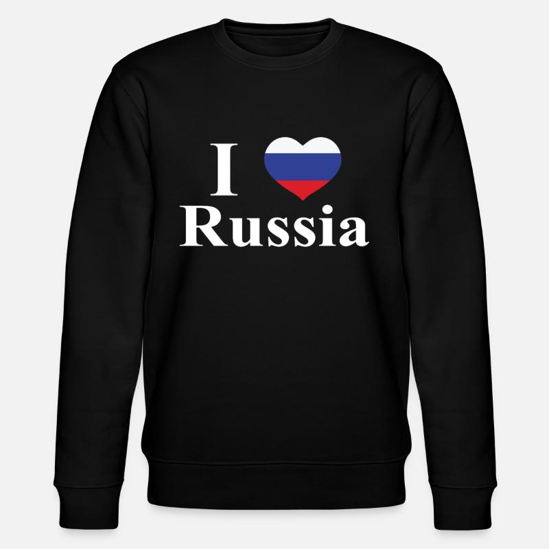 J'aime la Russie Tee - Sweat bio CHANGER Stanley/Stella Unisexe - noir