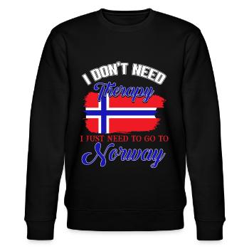 Norwegen, Reiseziel, Troll - Stanley/Stella Unisex Bio-Sweatshirt CHANGER  - Schwarz - Vorne - Nik (191cm) & Marisol (170cm)
