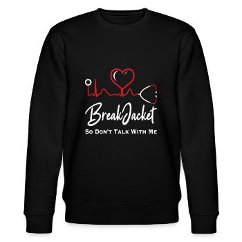 Nurse. Breaks jacket - Stanley/Stella CHANGER Unisex Organic Sweatshirt - black - Front - Nik (191cm) & Marisol (170cm)