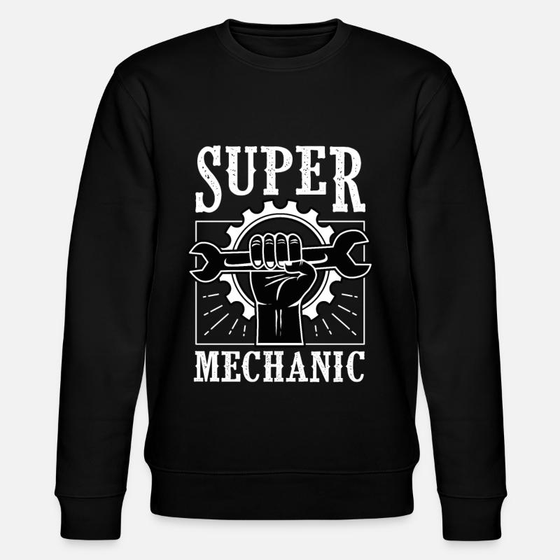 car mechanic gift - Stanley/Stella CHANGER Unisex Organic Sweatshirt - black