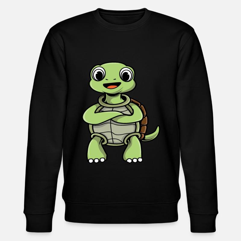 Schildkröte - Stanley/Stella Unisex Bio-Sweatshirt CHANGER  - Schwarz