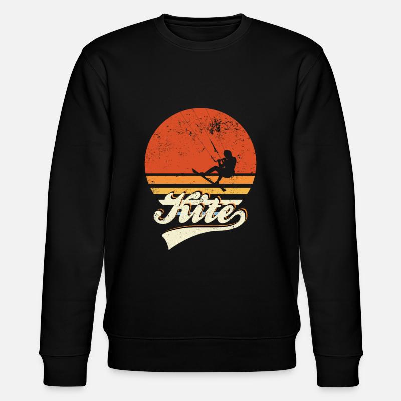 Kitesurf rétro - Sweat bio CHANGER Stanley/Stella Unisexe - noir