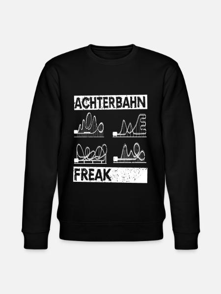 Achterbahn Rollercoaster Freizeitpark Geschenkidee - Stanley/Stella Unisex Bio-Sweatshirt CHANGER - Schwarz