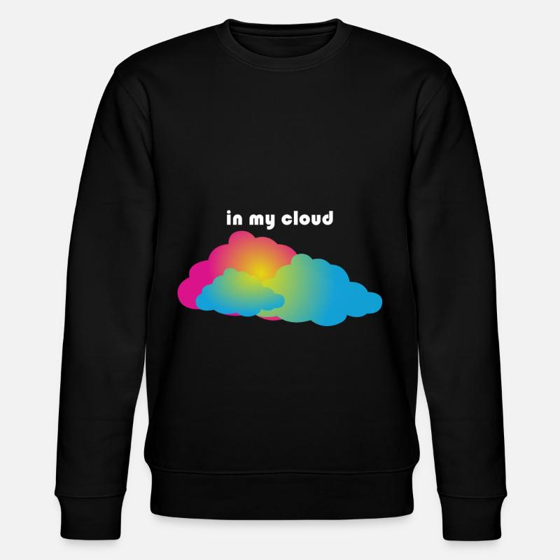 in meiner Wolke - Stanley/Stella Unisex Bio-Sweatshirt CHANGER  - Schwarz