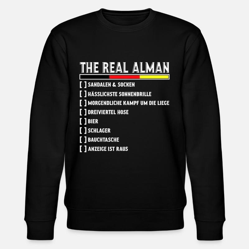 Alman Meme - Stanley/Stella Unisex Bio-Sweatshirt CHANGER  - Schwarz