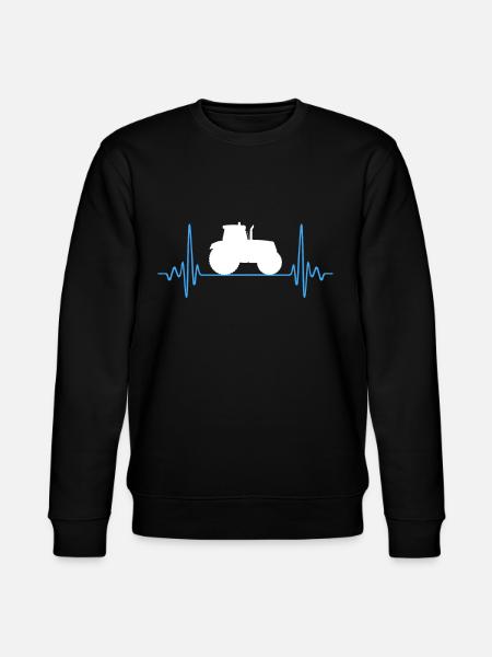 TRACTOR BLUE - Stanley/Stella CHANGER Unisex Organic Sweatshirt - black