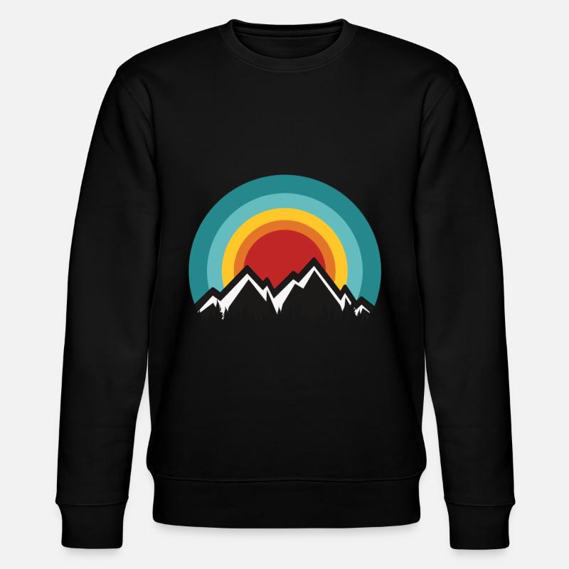 Berge - Stanley/Stella Unisex Bio-Sweatshirt CHANGER  - Schwarz