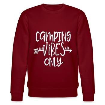 Camping - Stanley/Stella Unisex Bio-Sweatshirt CHANGER  - Burgunderrot - Vorne - Nik (191cm) & Marisol (170cm)
