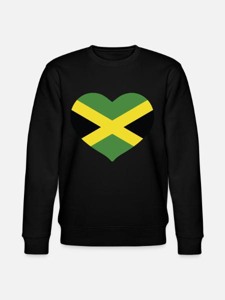 HEART JAMAICA - Stanley/Stella CHANGER Unisex Organic Sweatshirt - black