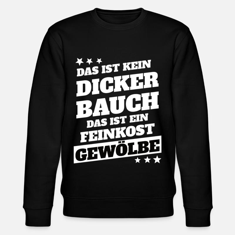 Kein Dicker Bauch - Stanley/Stella Unisex Bio-Sweatshirt CHANGER  - Schwarz
