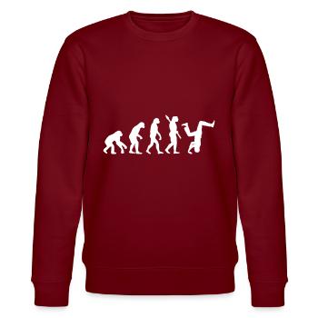 Evolution Hiphop Dancing Breakdance HipHop Gift - Sweat bio CHANGER Stanley/Stella Unisexe - bordeaux - Devant - Nik (191cm) & Marisol (170cm)