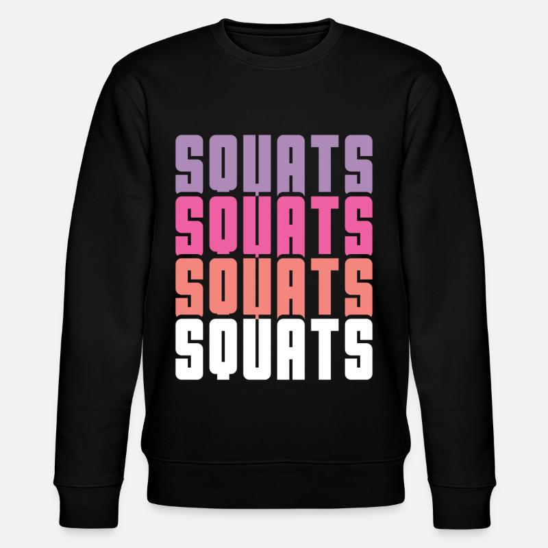 Squats - Stanley/Stella CHANGER Unisex Organic Sweatshirt - black