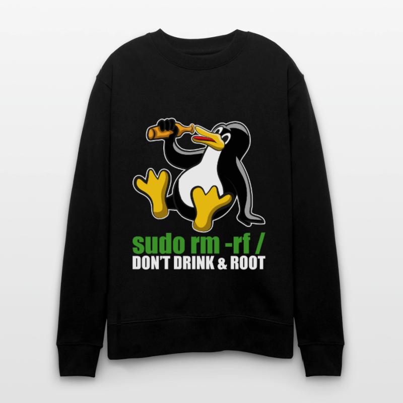 Sudo Rm Root Linux Tux Unix Insider Programmierer Stanley/Stella Unisex Bio-Sweatshirt CHANGER 