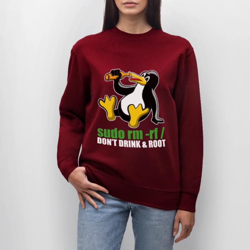 Sudo Rm Root Linux Tux Unix Insider Programmierer Stanley/Stella Unisex Bio-Sweatshirt CHANGER 