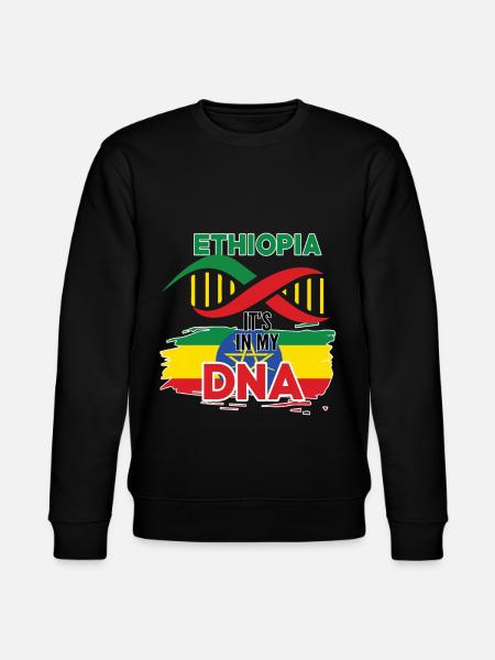 Ethiopia is in my DNA - Stanley/Stella CHANGER Unisex Organic Sweatshirt - black