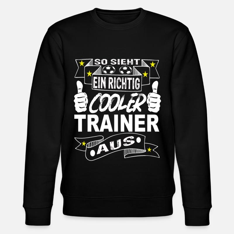 Fußball trainer - Stanley/Stella Unisex Bio-Sweatshirt CHANGER  - Schwarz