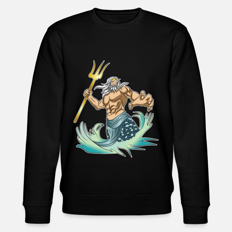 Mythologie grecque grec Poséidon - Sweat bio CHANGER Stanley/Stella Unisexe - noir