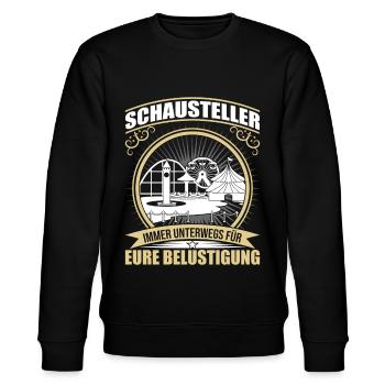 Freizeitpark Kirmes - Stanley/Stella Unisex Bio-Sweatshirt CHANGER  - Schwarz - Vorne - Nik (191cm) & Marisol (170cm)