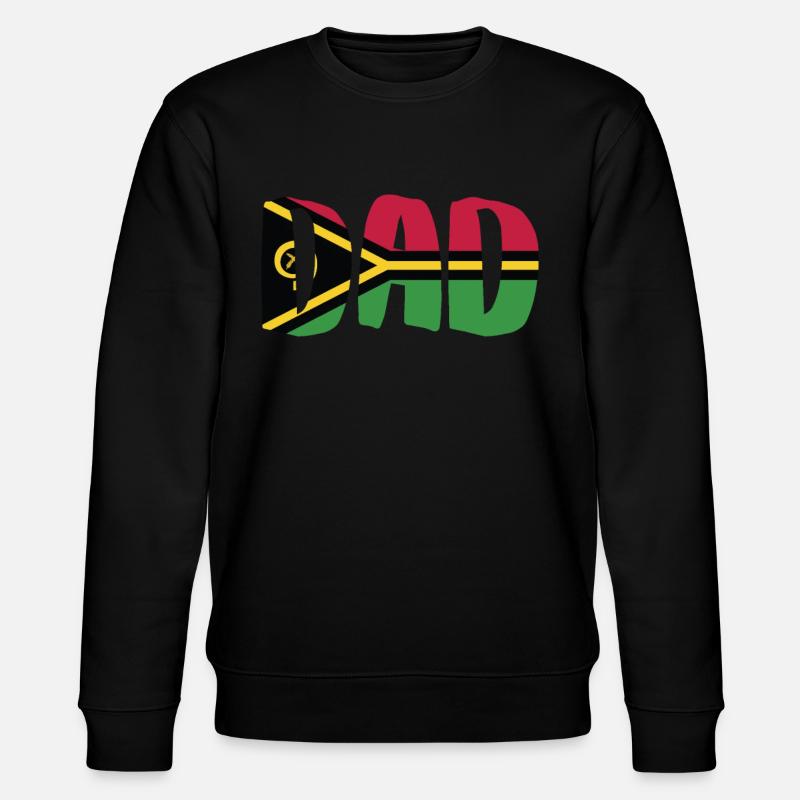 Vanuatu Dad - Stanley/Stella CHANGER Unisex Organic Sweatshirt - black