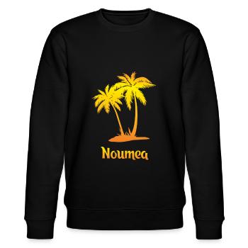 Nouméa vacances de rêve avec soleil - Sweat bio CHANGER Stanley/Stella Unisexe - noir - Devant - Nik (191cm) & Marisol (170cm)