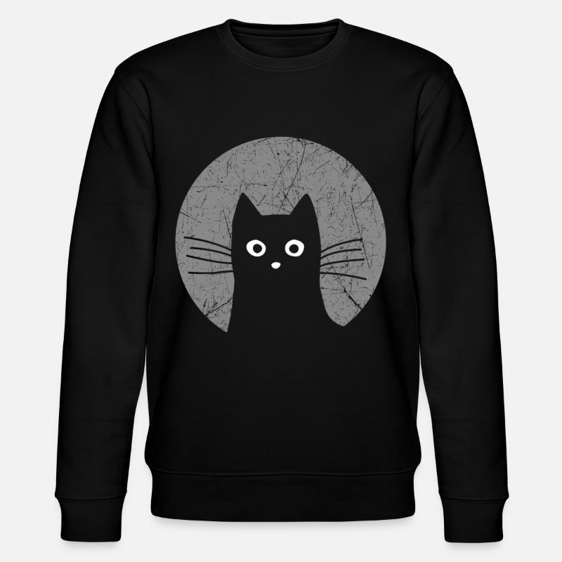 Katze - Stanley/Stella Unisex Bio-Sweatshirt CHANGER  - Schwarz
