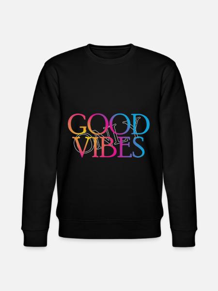 only Good Vibes - Stanley/Stella Unisex Bio-Sweatshirt CHANGER  - Schwarz