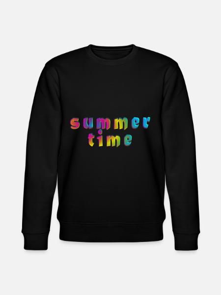 Sommerzeit - summer time - Stanley/Stella Unisex Bio-Sweatshirt CHANGER - Schwarz