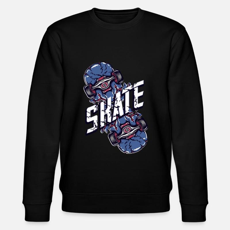 Skateboard - Stanley/Stella Unisex Bio-Sweatshirt CHANGER  - Schwarz
