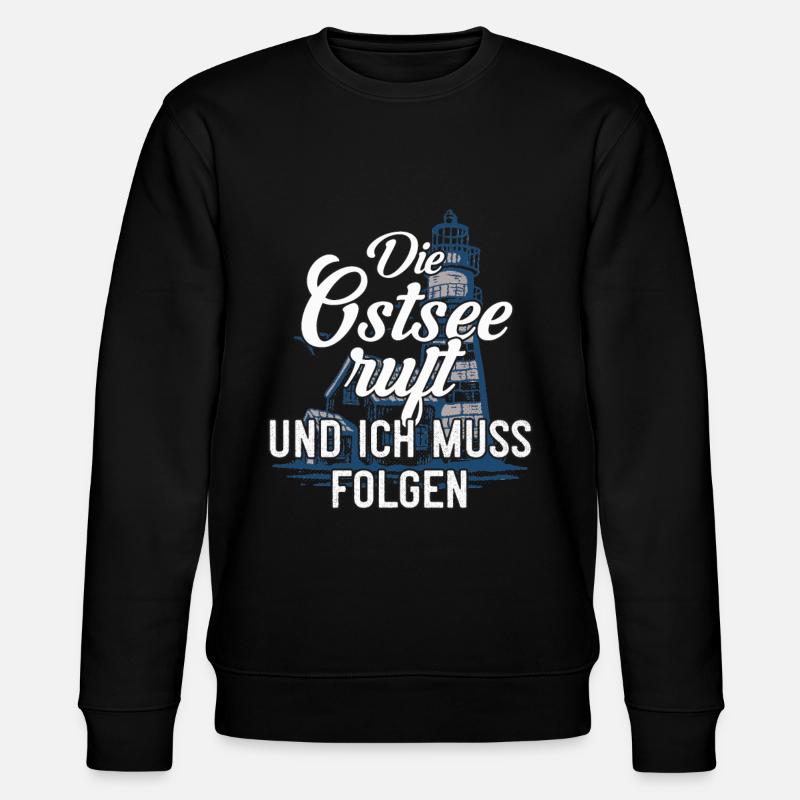 Die Ostsee ruft - Stanley/Stella Unisex Bio-Sweatshirt CHANGER - Schwarz