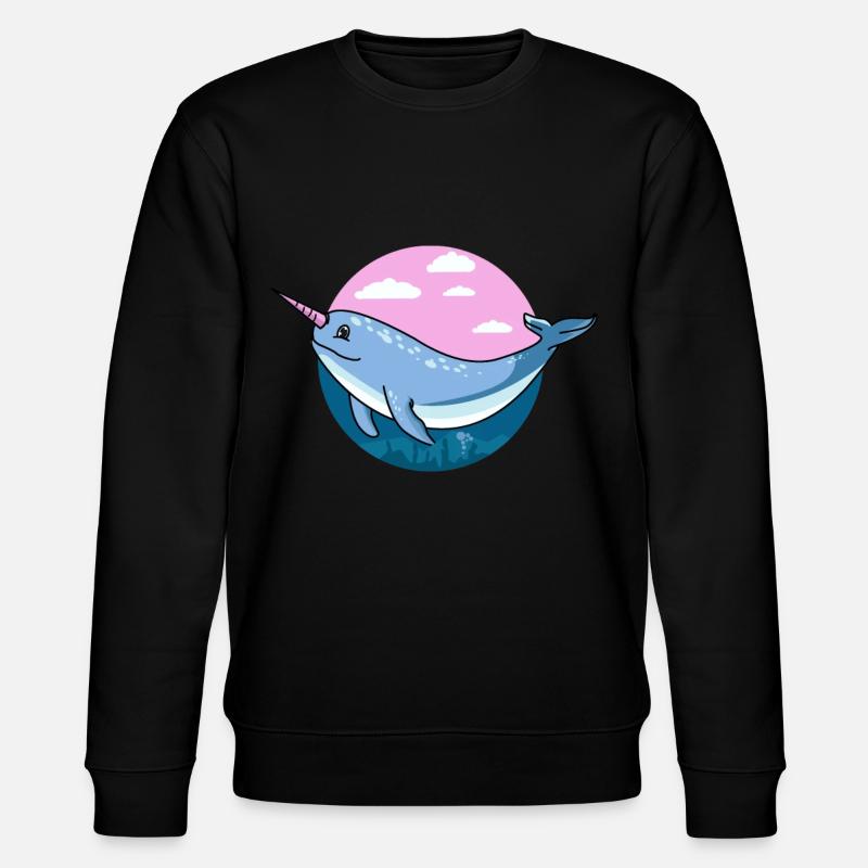 Narval, narval animal, narval narval - Sweat bio CHANGER Stanley/Stella Unisexe - noir