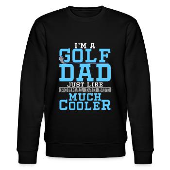 Golf - Stanley/Stella Unisex Bio-Sweatshirt CHANGER  - Schwarz - Vorne - Nik (191cm) & Marisol (170cm)