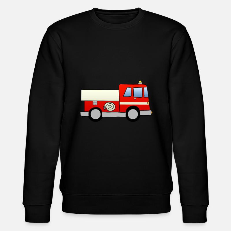 Fire truck - Stanley/Stella CHANGER Unisex Organic Sweatshirt - black