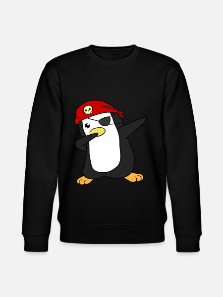 Pirate pingouin pirate - Sweat bio CHANGER Stanley/Stella Unisexe - noir