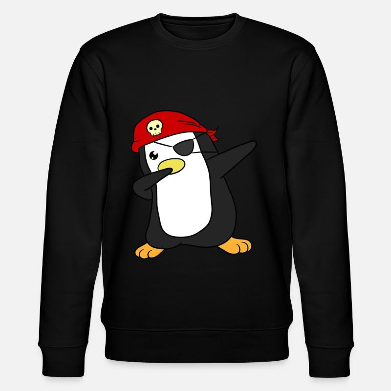 Pirate pingouin pirate - Sweat bio CHANGER Stanley/Stella Unisexe - noir