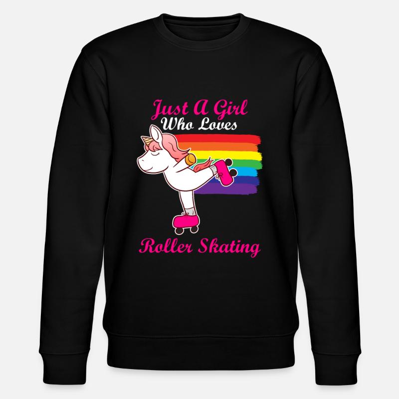 Roller Skating - Stanley/Stella Unisex Bio-Sweatshirt CHANGER  - Schwarz
