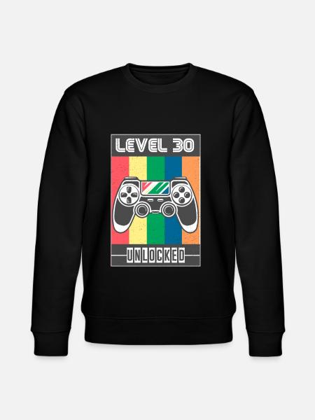 30th birthday - Stanley/Stella CHANGER Unisex Organic Sweatshirt - black