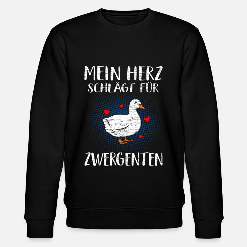 Zwergente - Stanley/Stella Unisex Bio-Sweatshirt CHANGER - Schwarz