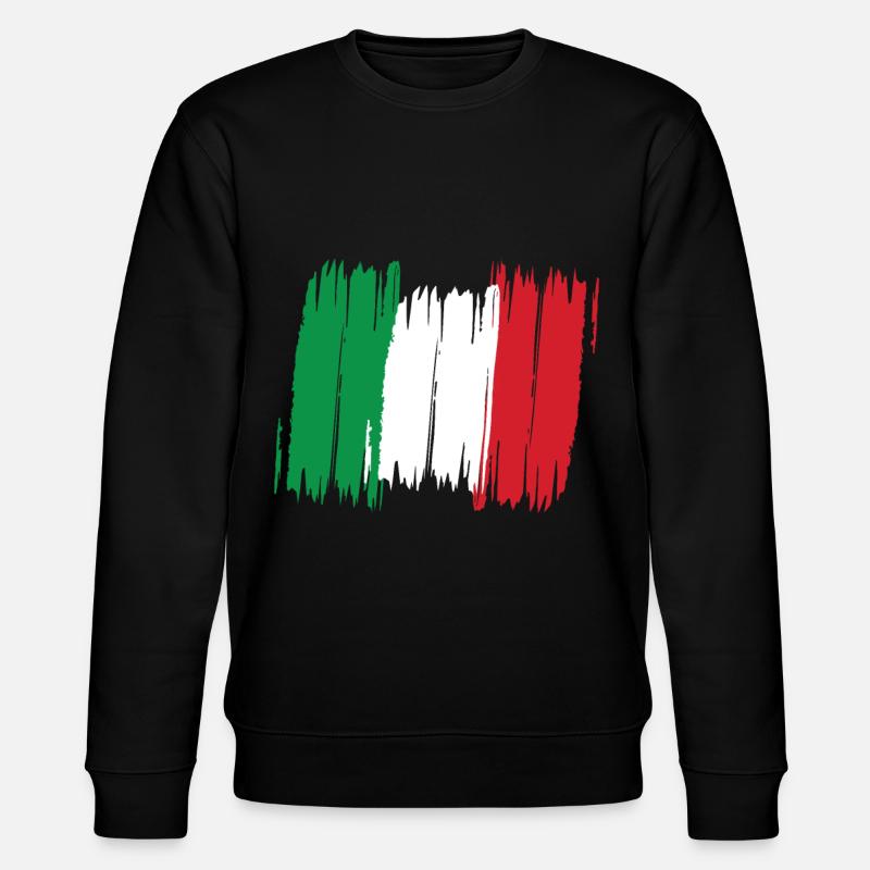 Italien Flagge - Stanley/Stella Unisex Bio-Sweatshirt CHANGER  - Schwarz