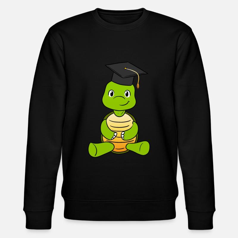 Graduation Turtle - Stanley/Stella Unisex Bio-Sweatshirt CHANGER - Schwarz