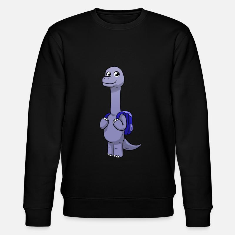 School Dino - Stanley/Stella CHANGER Unisex Organic Sweatshirt - black