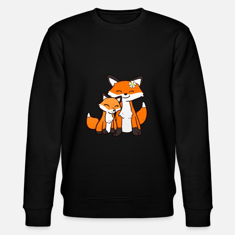 Sister Fox - Stanley/Stella Unisex Bio-Sweatshirt CHANGER  - Schwarz