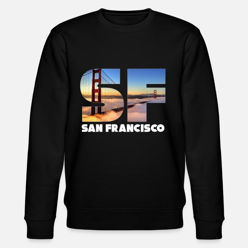 San Francisco - Stanley/Stella CHANGER Unisex Organic Sweatshirt - black