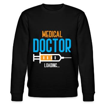 docteur, médecin, médecine, étudiant, doctorat - Sweat bio CHANGER Stanley/Stella Unisexe - noir - Devant - Nik (191cm) & Marisol (170cm)