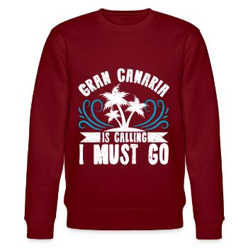 Gran Canaria - Sweat bio CHANGER Stanley/Stella Unisexe - bordeaux - Devant - Nik (191cm) & Marisol (170cm)