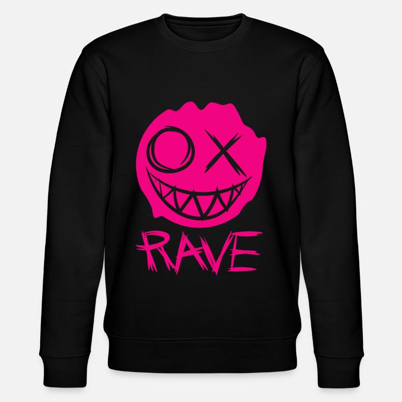 Damen Techno Rave - Stanley/Stella Unisex Bio-Sweatshirt CHANGER  - Schwarz