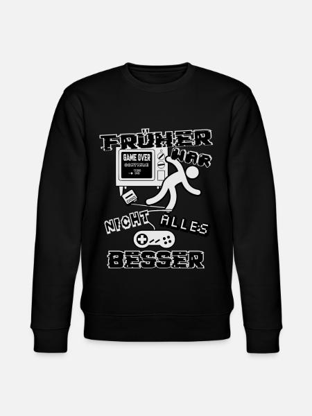 Früher war nicht alles besser - Stanley/Stella Unisex Bio-Sweatshirt CHANGER - Schwarz